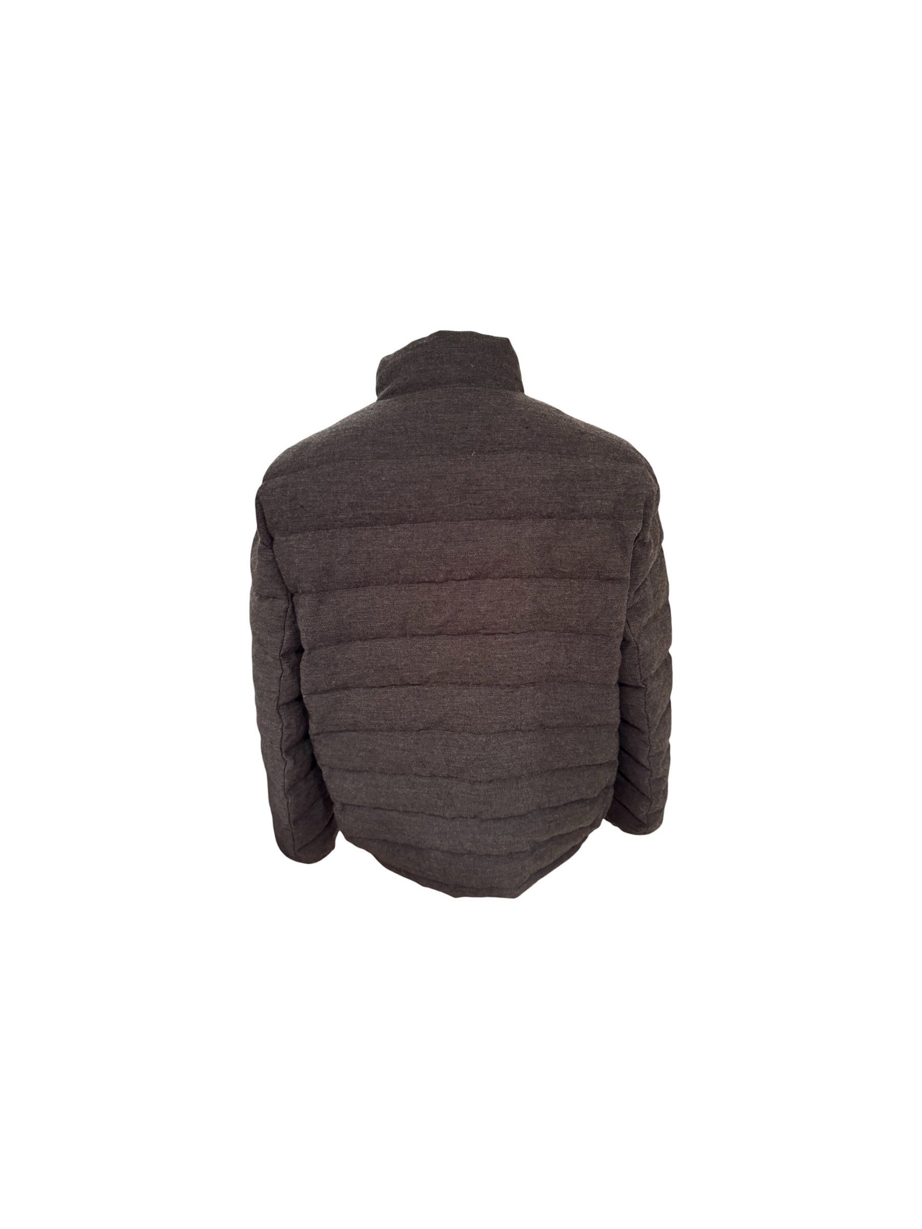 Wool Linen Puffer Jacket