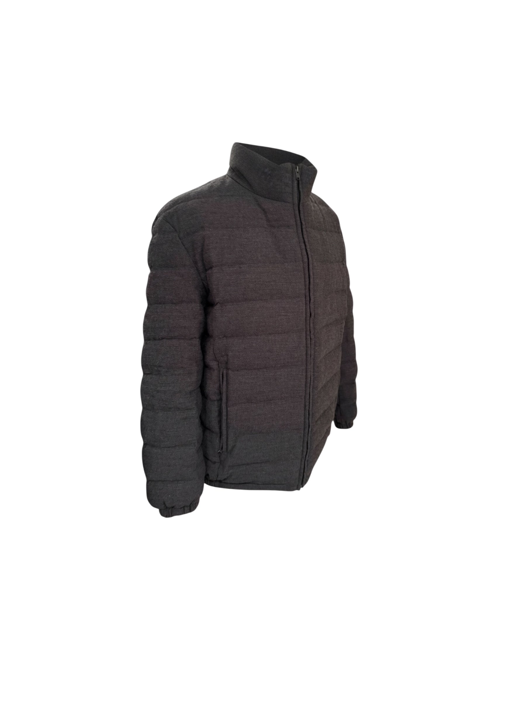 Wool Linen Puffer Jacket