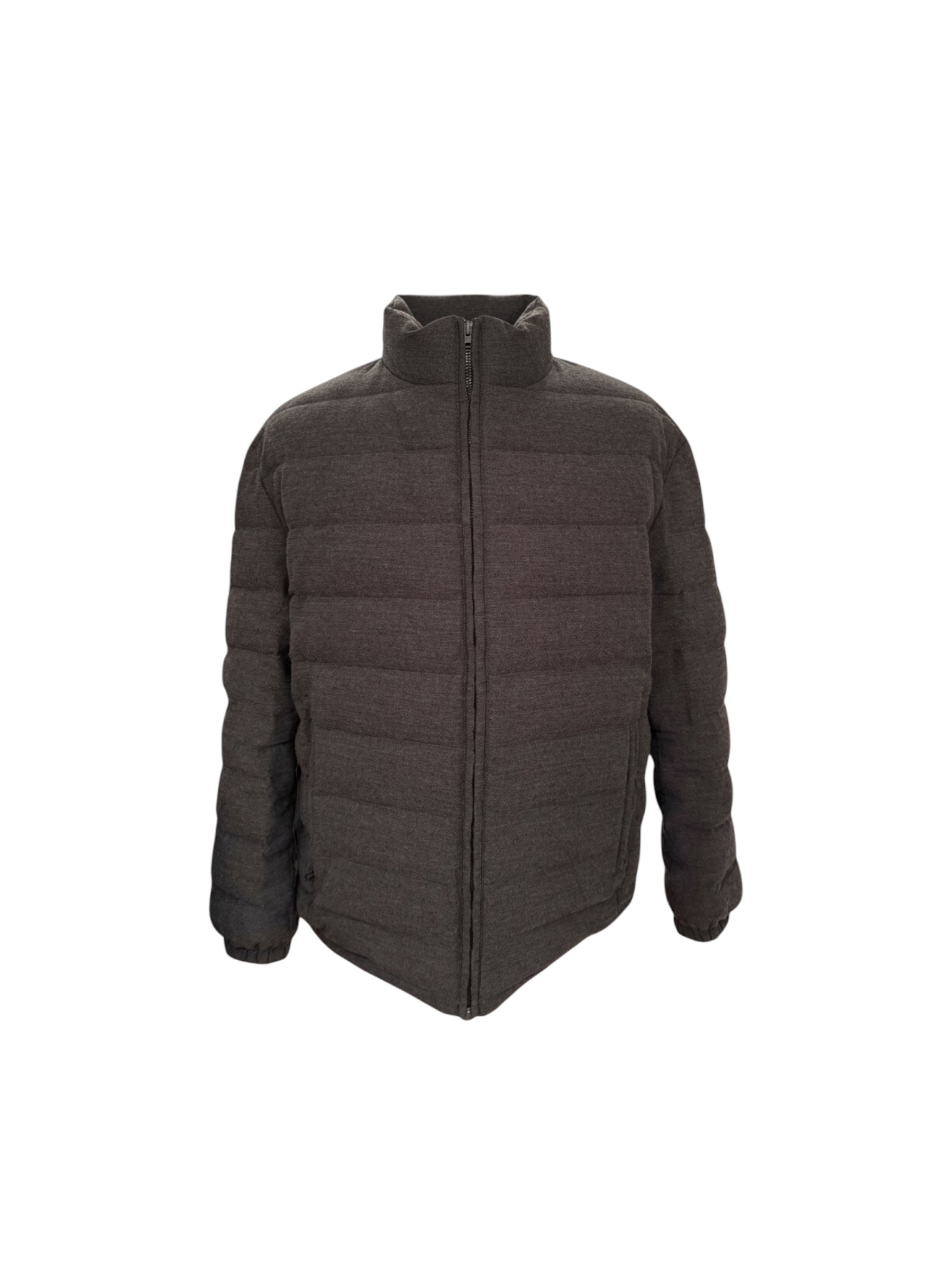 Wool Linen Puffer Jacket