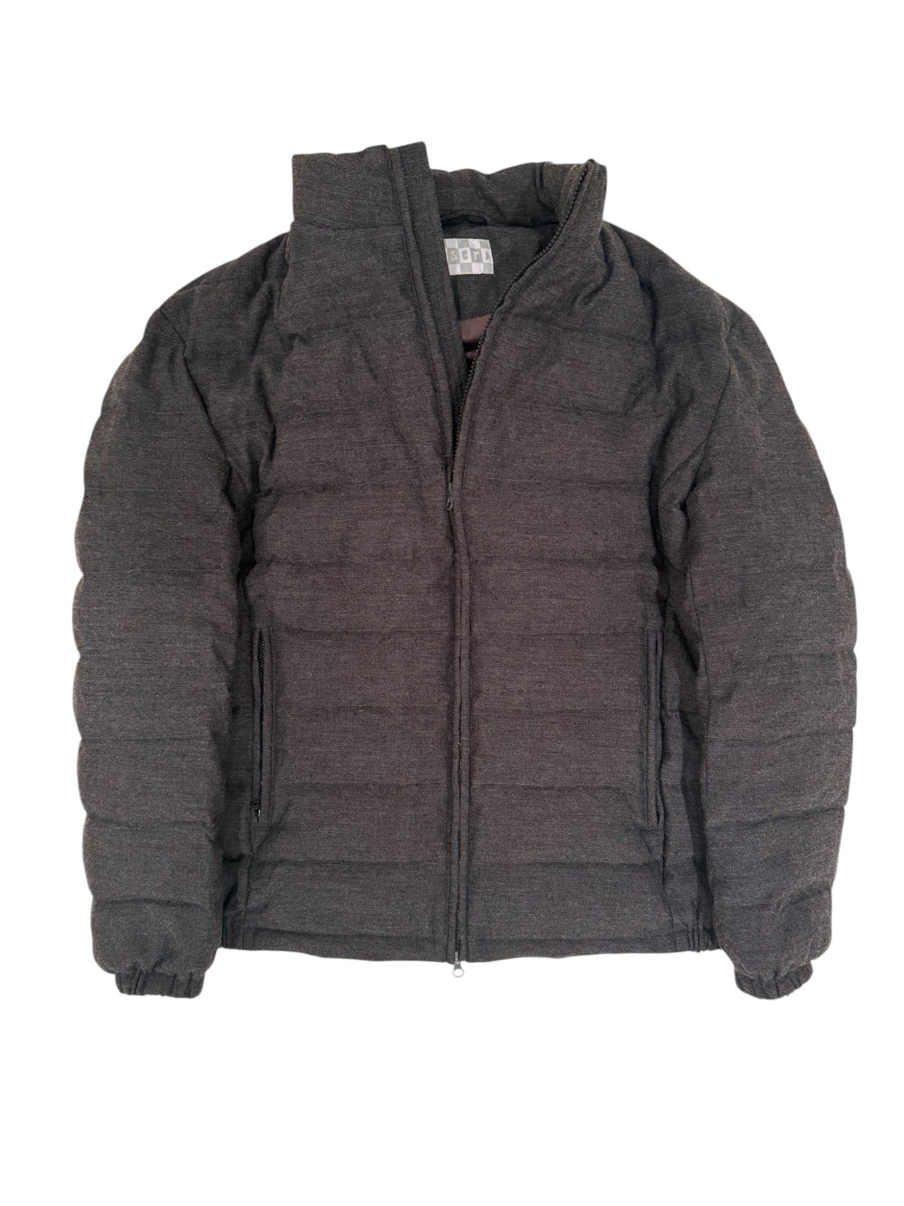 Wool Linen Puffer Jacket